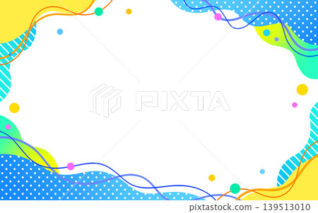 Colorful geometric frame, wave, abstract, refreshing. Colorful geometric frame, wave, abstract, refreshing. 139513010