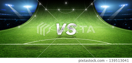 Illuminated Stadium, Night time Sports Event and 3d rendering Illuminated Stadium, Night time Sports Event and 3d rendering 139513041