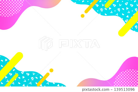 Colorful geometric frame, wave, abstract, refreshing. Colorful geometric frame, wave, abstract, refreshing. 139513096