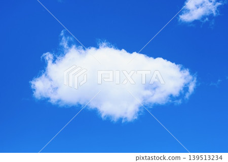 White clouds floating in the blue sky White clouds floating in the blue sky 139513234