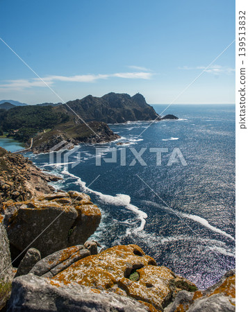 beautiful landscape with mountains on the sea beautiful landscape with mountains on the sea 139513832