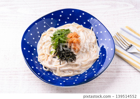Spicy cod roe cream pasta Spicy cod roe cream pasta 139514552