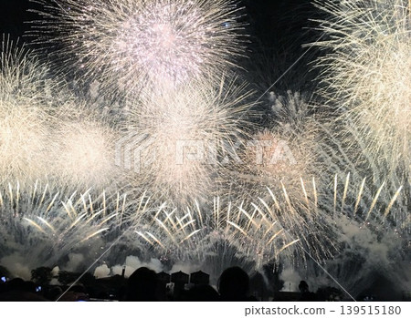 Fireworks light up the night sky - the grand finale Fireworks light up the night sky - the grand finale 139515180