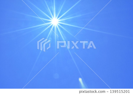 Blue sky and sun, direct sunlight, free space image (fixed shot) Blue sky and sun, direct sunlight, free space image (fixed shot) 139515201