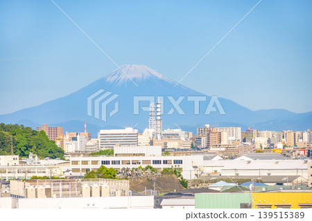 從鎌倉市看到的富士山 139515389