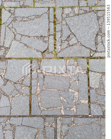 Texture of an old stone path moss plant high-quality photo Texture of an old stone path moss plant high-quality photo 139515563