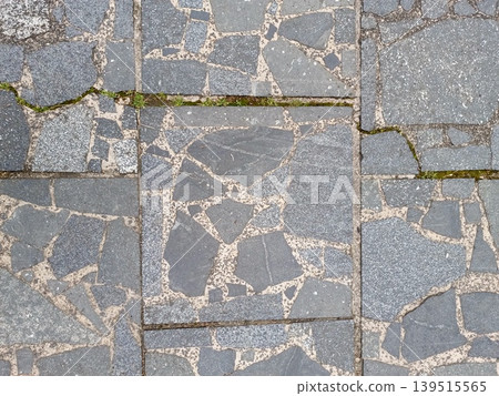 Texture of an old stone path moss plant high-quality photo Texture of an old stone path moss plant high-quality photo 139515565