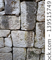 Texture of an old stone path moss plant high-quality photo 139515749