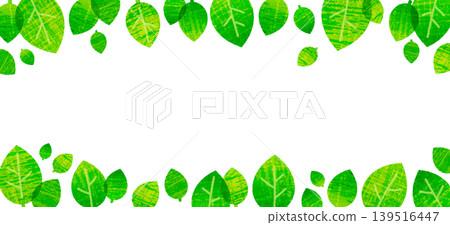Crayon-style leaf frame (horizontal) Crayon-style leaf frame (horizontal) 139516447
