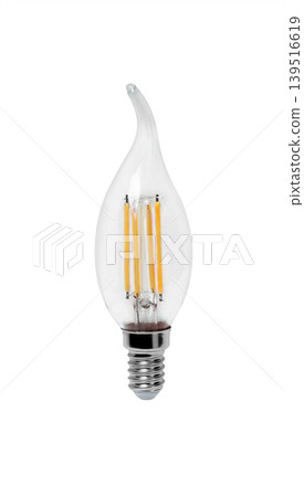 Led lamp bulb isolated, close up. 139516619