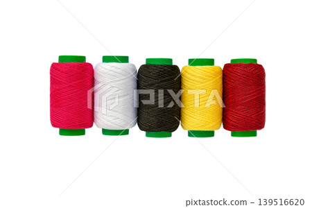 Thread spools isolated. Sewing thread. Thread spools isolated. Sewing thread. 139516620