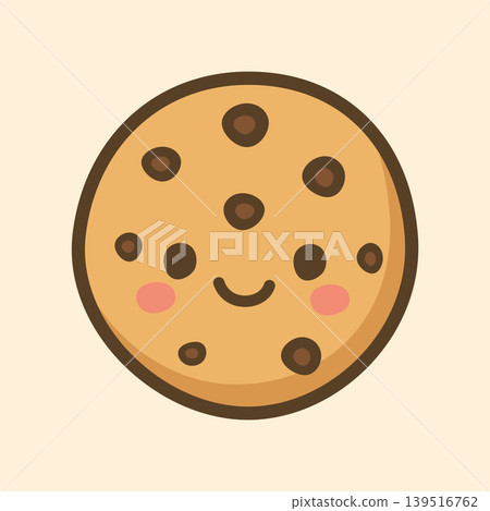 Kawaii Design Style Cookies Vector Template Kawaii Design Style Cookies Vector Template 139516762