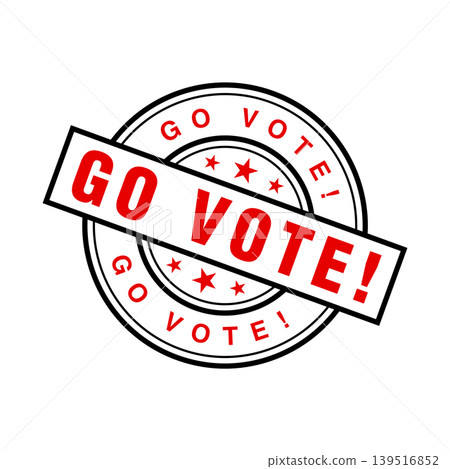 Go Vote Letter Rubber Stamp Template Design Go Vote Letter Rubber Stamp Template Design 139516852