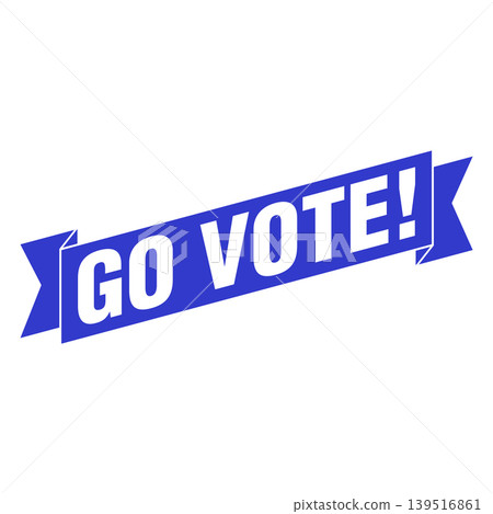 Go Vote Letter Rubber Stamp Template Design 139516861