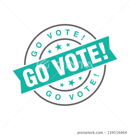 Go Vote Letter Rubber Stamp Template Design Go Vote Letter Rubber Stamp Template Design 139516864