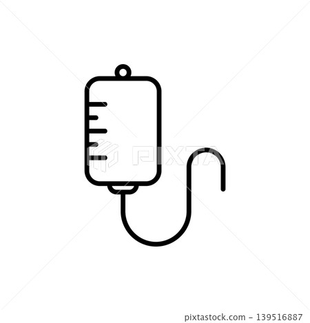 IV Bag Infusion Medical Icon Vector Logo Template IV Bag Infusion Medical Icon Vector Logo Template 139516887