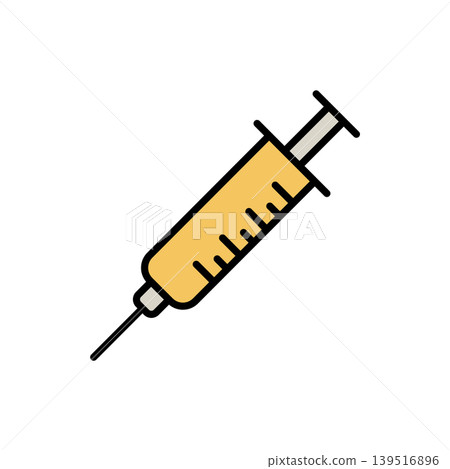 Syringe Injection Medical Icon Vector Template Syringe Injection Medical Icon Vector Template 139516896