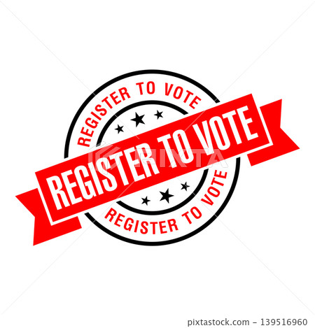 Register to Vote Letter Rubber Stamp Template Design Register to Vote Letter Rubber Stamp Template Design 139516960