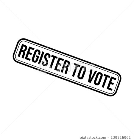 Register to Vote Letter Rubber Stamp Template Design Register to Vote Letter Rubber Stamp Template Design 139516961