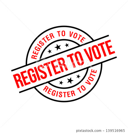 Register to Vote Letter Rubber Stamp Template Design Register to Vote Letter Rubber Stamp Template Design 139516965