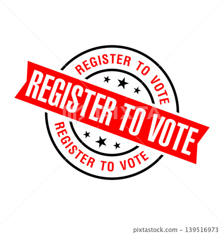 Register to Vote Letter Rubber Stamp Template Design Register to Vote Letter Rubber Stamp Template Design 139516973