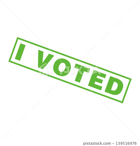 I Voted Letter Rubber Stamp Template Design I Voted Letter Rubber Stamp Template Design 139516976