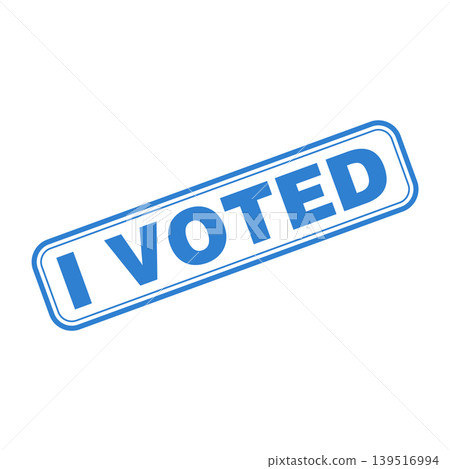 I Voted Letter Rubber Stamp Template Design I Voted Letter Rubber Stamp Template Design 139516994
