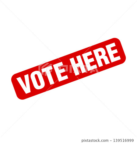 Vote Here Letter Rubber Stamp Template Design Vote Here Letter Rubber Stamp Template Design 139516999