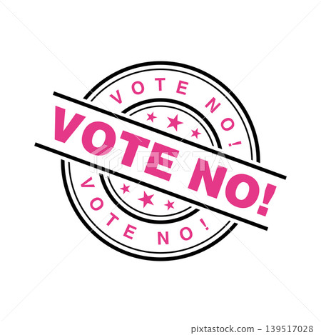 Vote No Letter Rubber Stamp Template Design Vote No Letter Rubber Stamp Template Design 139517028
