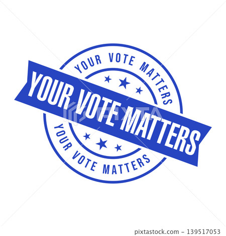 Your Vote Matters Letter Rubber Stamp Template Design Your Vote Matters Letter Rubber Stamp Template Design 139517053