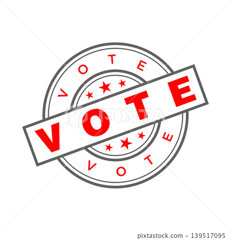 Vote Letter Rubber Stamp Template Design Vote Letter Rubber Stamp Template Design 139517095