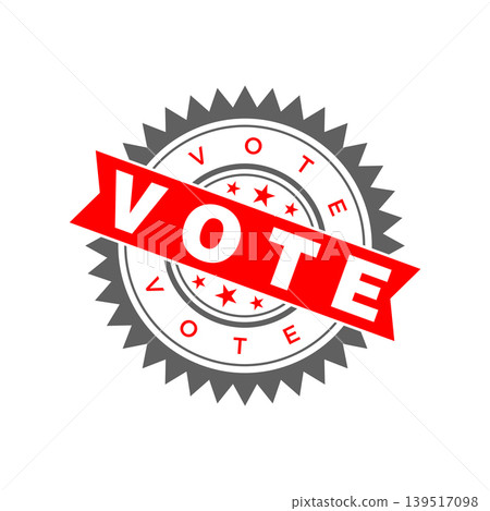 Vote Letter Rubber Stamp Template Design Vote Letter Rubber Stamp Template Design 139517098