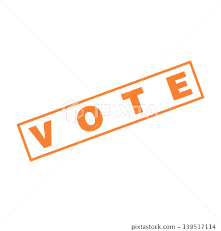 Vote Letter Rubber Stamp Template Design Vote Letter Rubber Stamp Template Design 139517114