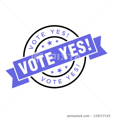 Vote Yes Letter Rubber Stamp Template Design Vote Yes Letter Rubber Stamp Template Design 139517145