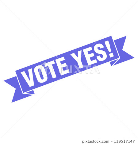 Vote Yes Letter Rubber Stamp Template Design 139517147