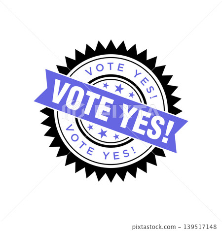Vote Yes Letter Rubber Stamp Template Design Vote Yes Letter Rubber Stamp Template Design 139517148