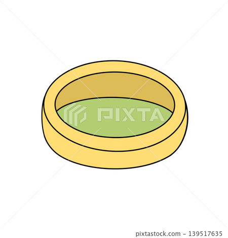 Golden ring with smooth, rounded edges Golden ring with smooth, rounded edges 139517635