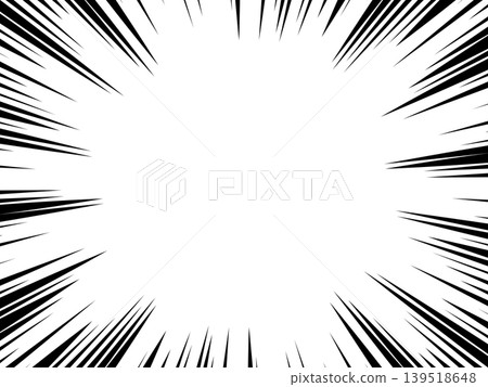 Illustration background, speed lines, manga, effect lines 139518648