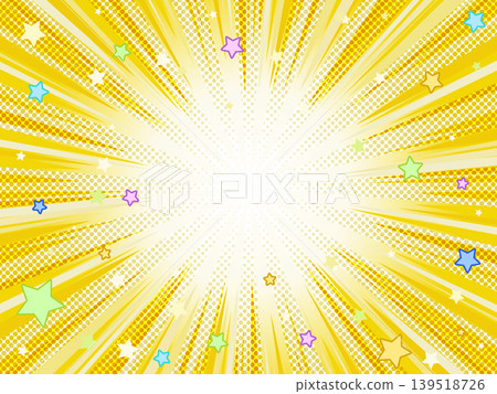 Yellow concentrated line background illustration Yellow concentrated line background illustration 139518726