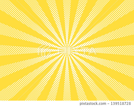 Yellow concentrated line background illustration 139518728