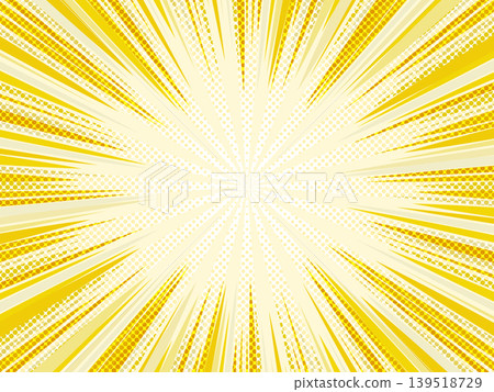 黃色集中線背景插畫 139518729