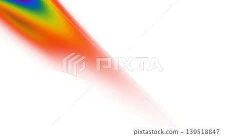 Wide diagonal rainbow light beam with soft blurred edges and spectral gradient on a transparent background. Concept of light refraction and prismatic effect Wide diagonal rainbow light beam with soft blurred edges and spectral gradient on a transparent background. Concept of light refraction and prismatic effect 139518847