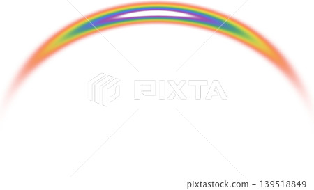 Vibrant rainbow arc with soft blurring and glowing light effect on a transparent background. Concept of hope, nature, and weather phenomena Vibrant rainbow arc with soft blurring and glowing light effect on a transparent background. Concept of hope, nature, and weather phenomena 139518849