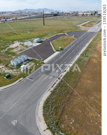 Electric vehicle charging road infrastructure in Salt Lake City, Utah. 139519263