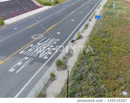 Electric vehicle charging lane on a road in Salt Lake City, Utah, USA. Electric vehicle charging lane on a road in Salt Lake City, Utah, USA. 139519267