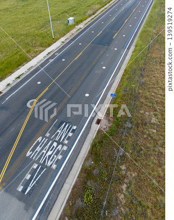 High angle view of EV charging lane markings in Salt Lake City, Utah 139519274