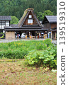Shirakawa-go on a cloudy spring day 139519310