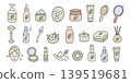 Cosmetology and selfcare. Vector collection of doodle icons 139519681