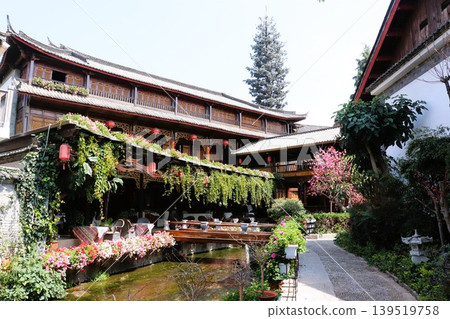 世界遺產:麗江古城景觀,中國雲南省,亞洲 世界遺產:麗江古城景觀,中國雲南省,亞洲 139519758
