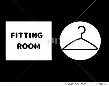 Signs for fitting rooms Signs for fitting rooms 139519897